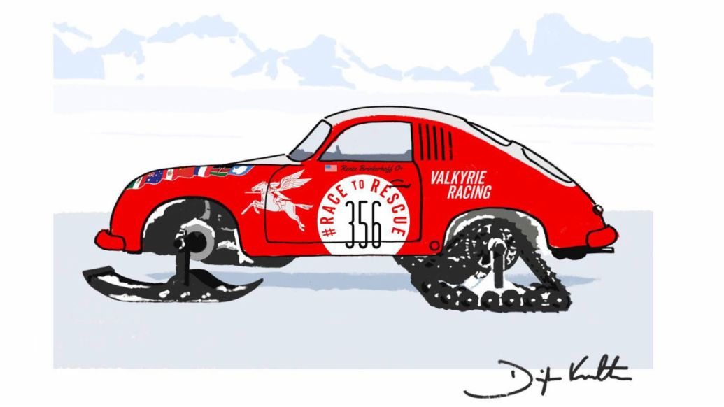 Porsche 356 A de 1956, Proyecto 356 World Rally Tour, 2020, Porsche AG