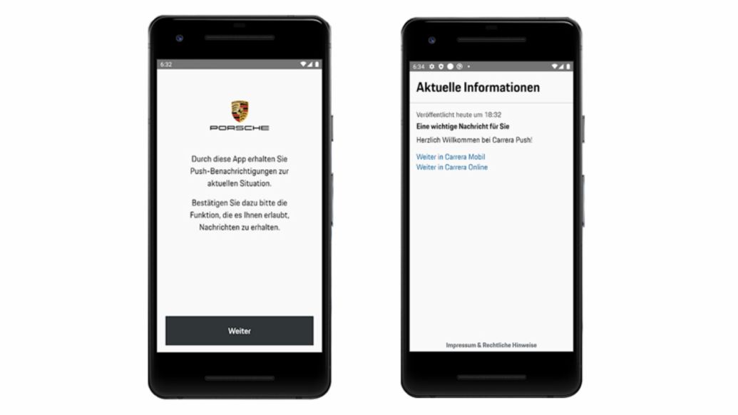The Carrera Push App, 2020, Porsche AG
