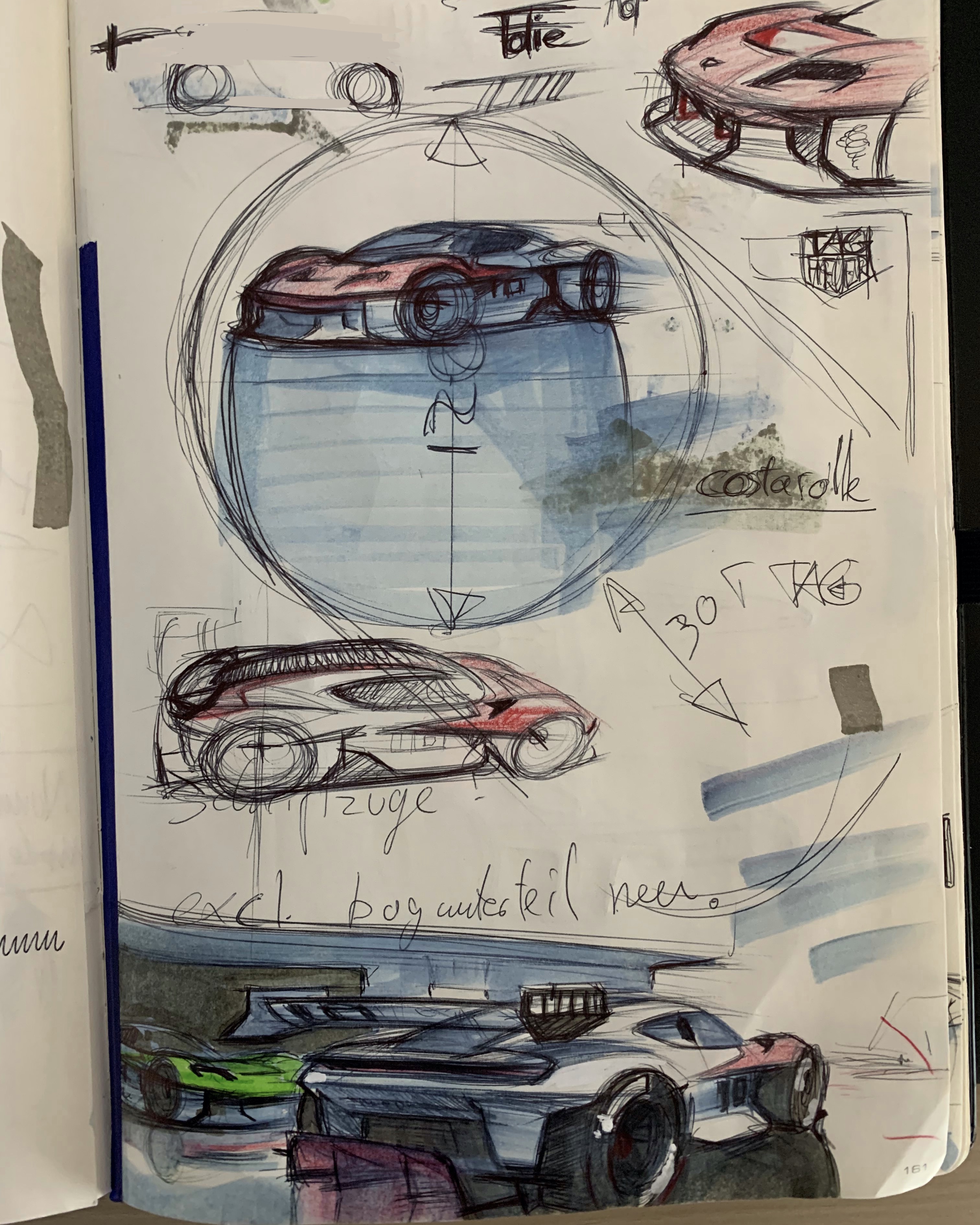 Mission R, boceto del prototipo, 2021, Porsche AG