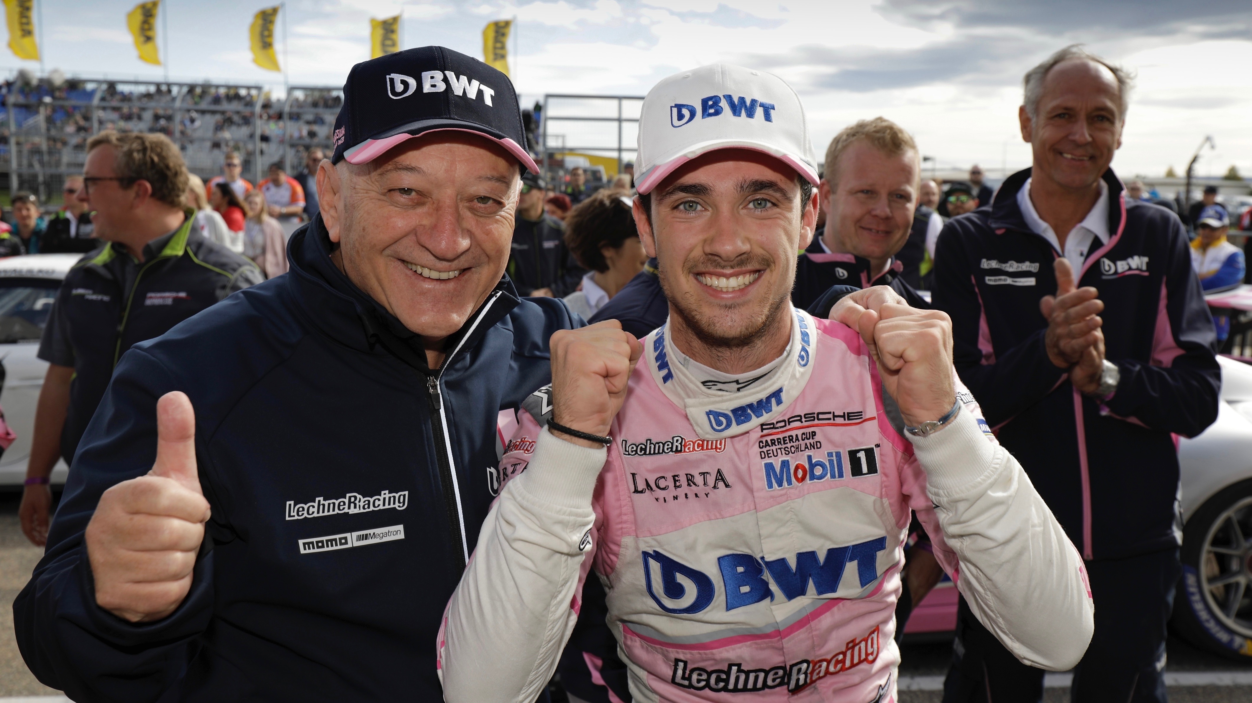 Walter Lechner, BWT Lechner Racing, Julien Andlauer, Winner of the Porsche Carrera Cup Deutschland, l-r, 2019, Porsche AG