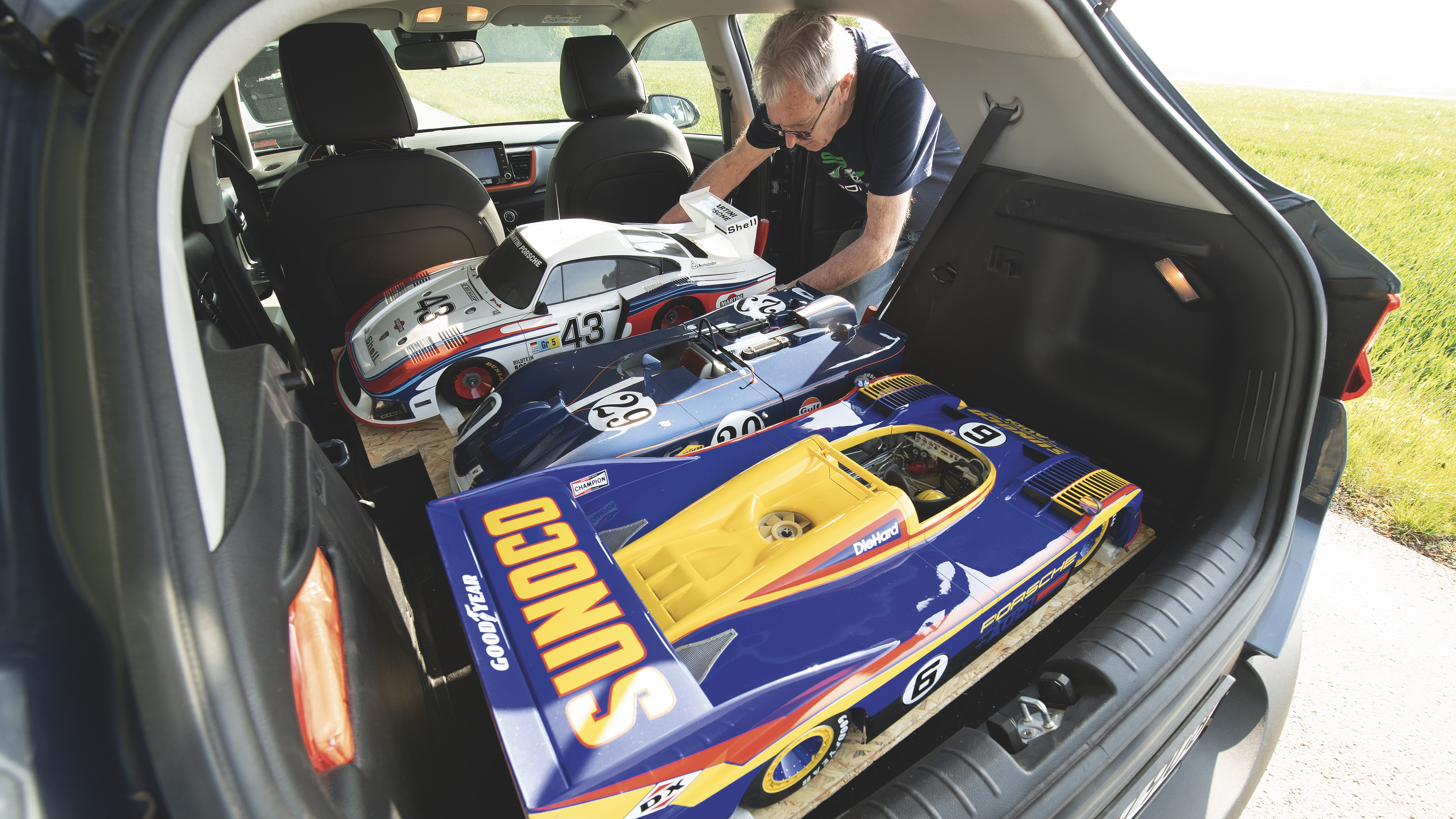 Porsche 935/78, Porsche 908/02, Porsche 917/30 (l-r), 2023, Porsche AG