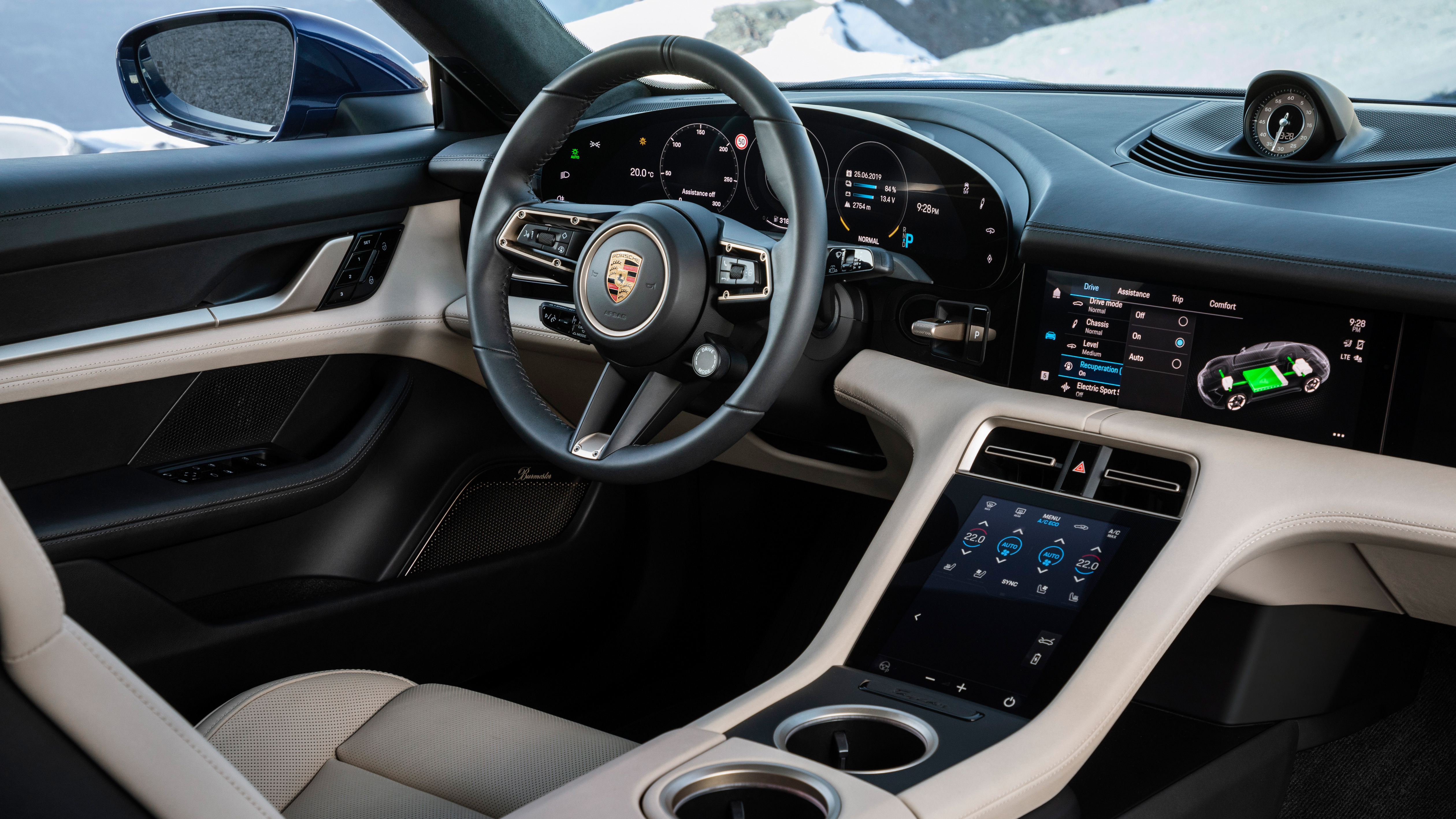 Taycan, interior, 2019, Porsche AG