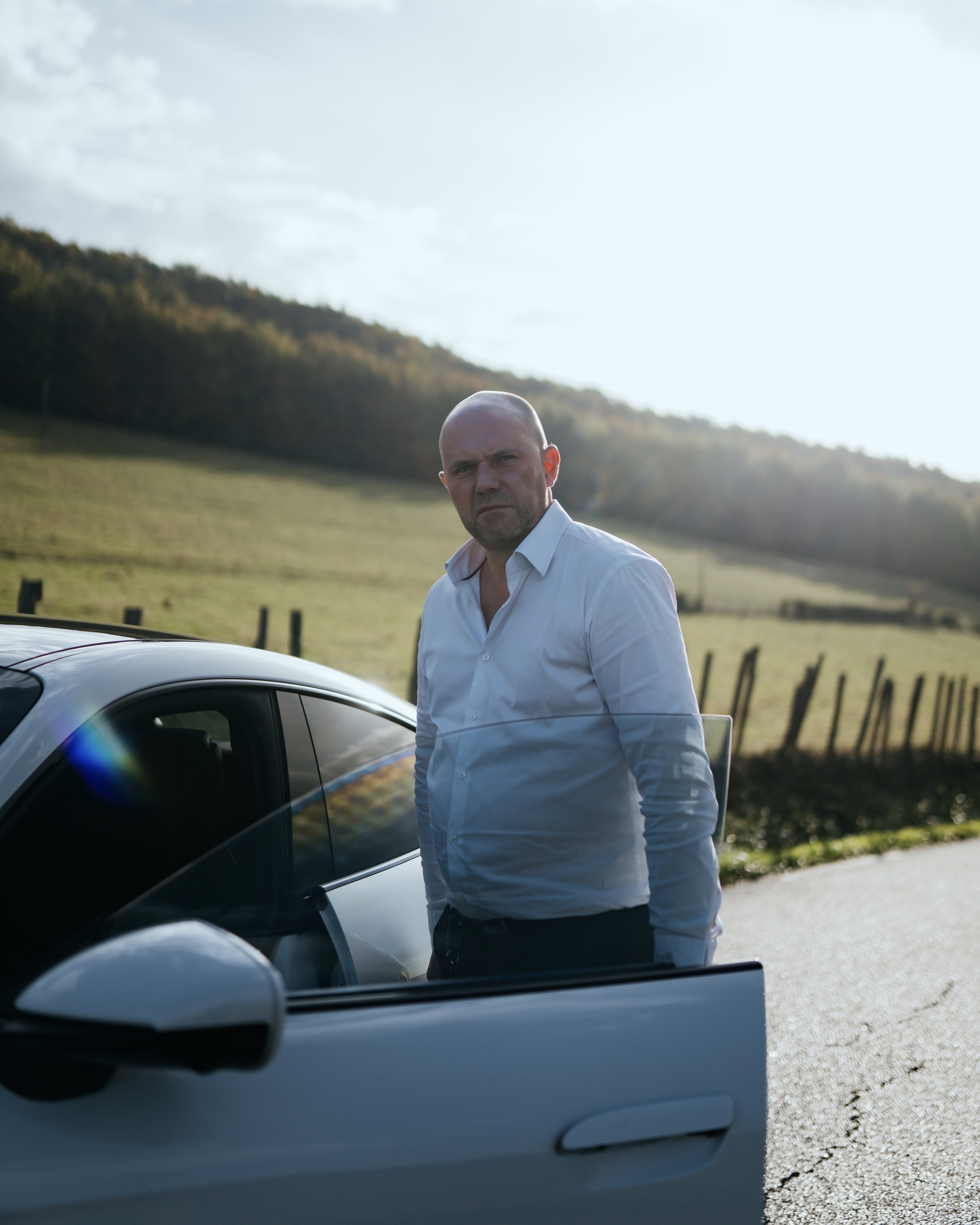 Jean-Hubert Revolon y su Taycan 4S cuando tenía 188.119 kilómetros, 2022, Porsche AG