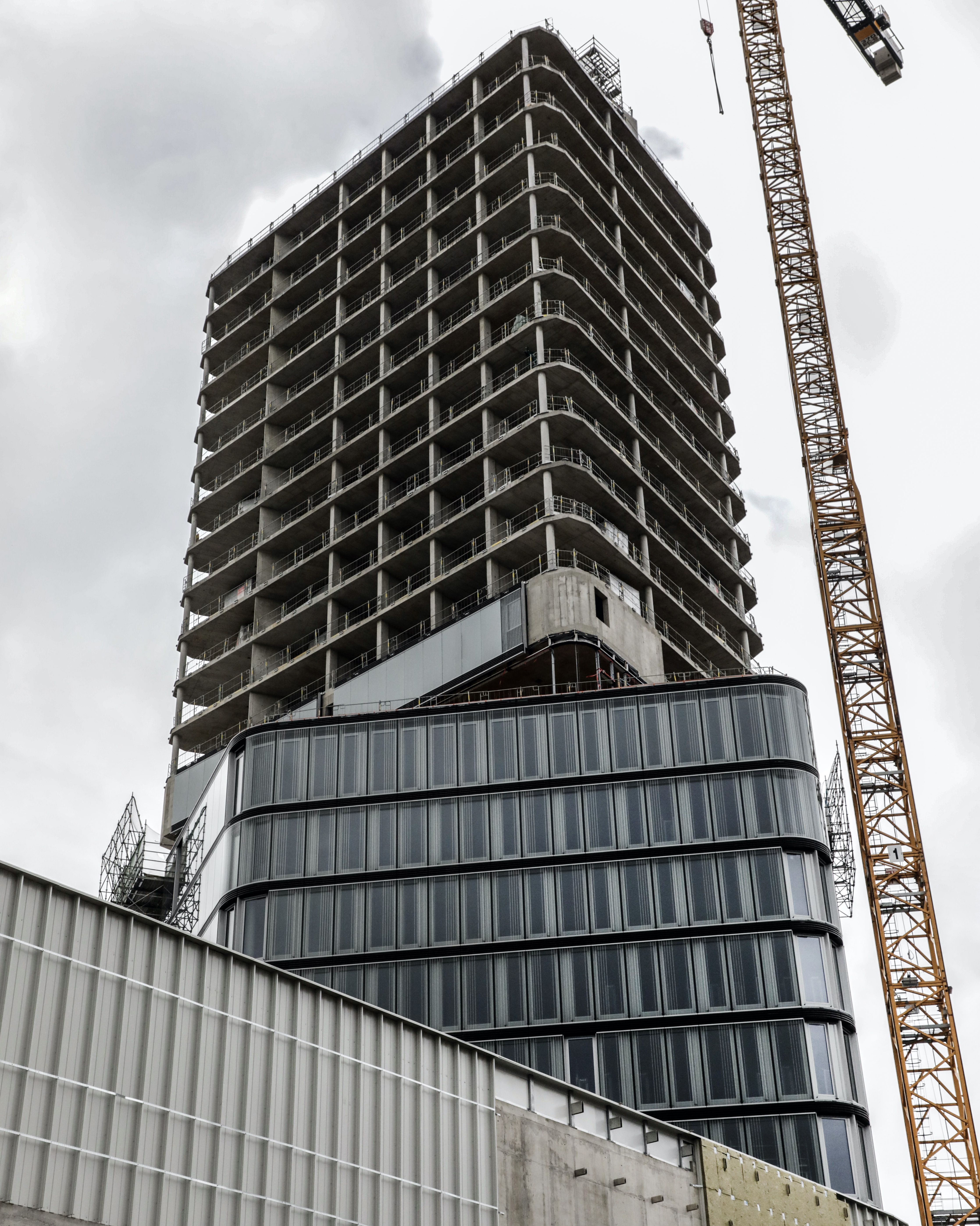 Robau des Porsche Design Towers, Stuttgart, 2022, Porsche AG