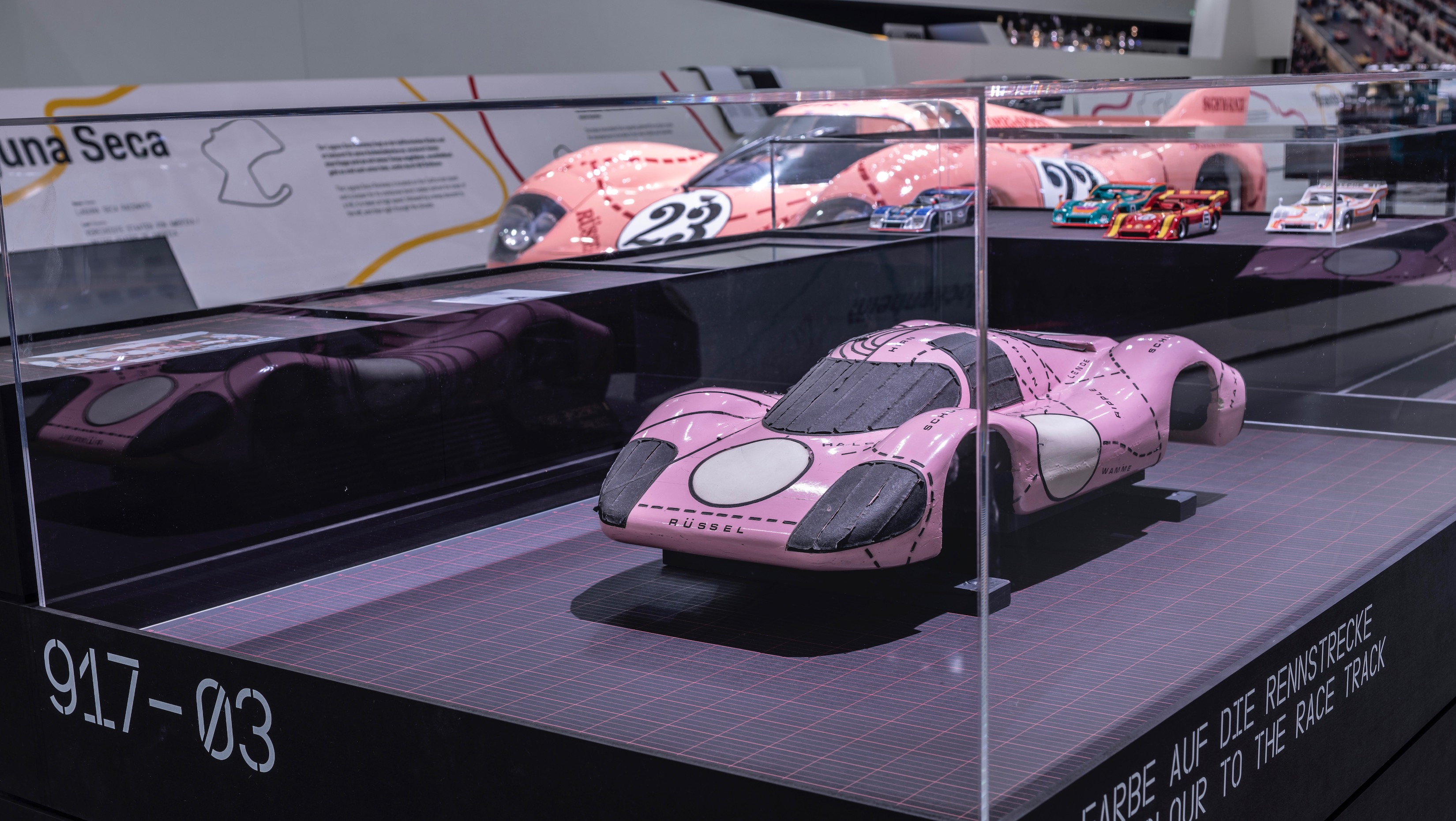 Studiomodell 917/20, Sonderausstellung 50 Jahre Porsche 917 – Colours of Speed, Porsche Museum, 2019, Porsche AG